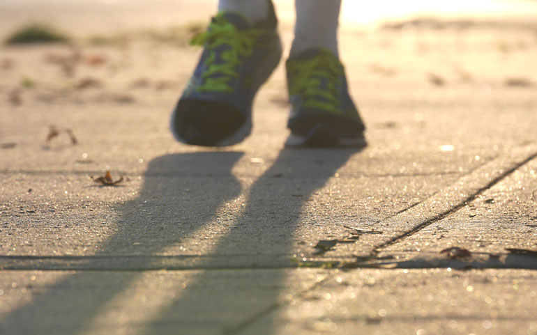 foot-shadows